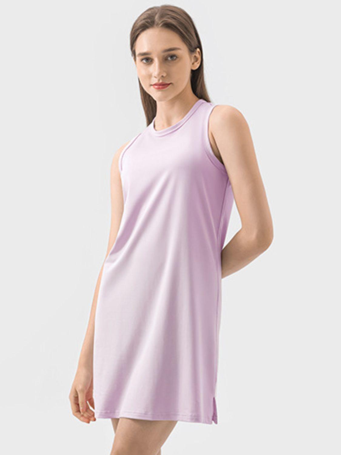 Millennia Round Neck Sleeveless Active Dress - Clothes For Her Online Store