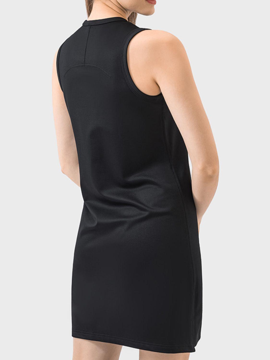 Millennia Round Neck Sleeveless Active Dress - Clothes For Her Online Store