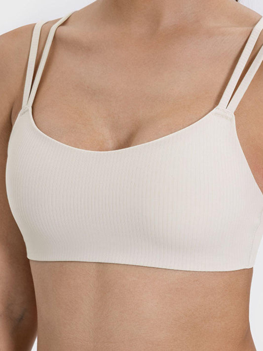 Millennia Scoop Neck Double Strap Active Cami - Clothes For Her Online Store