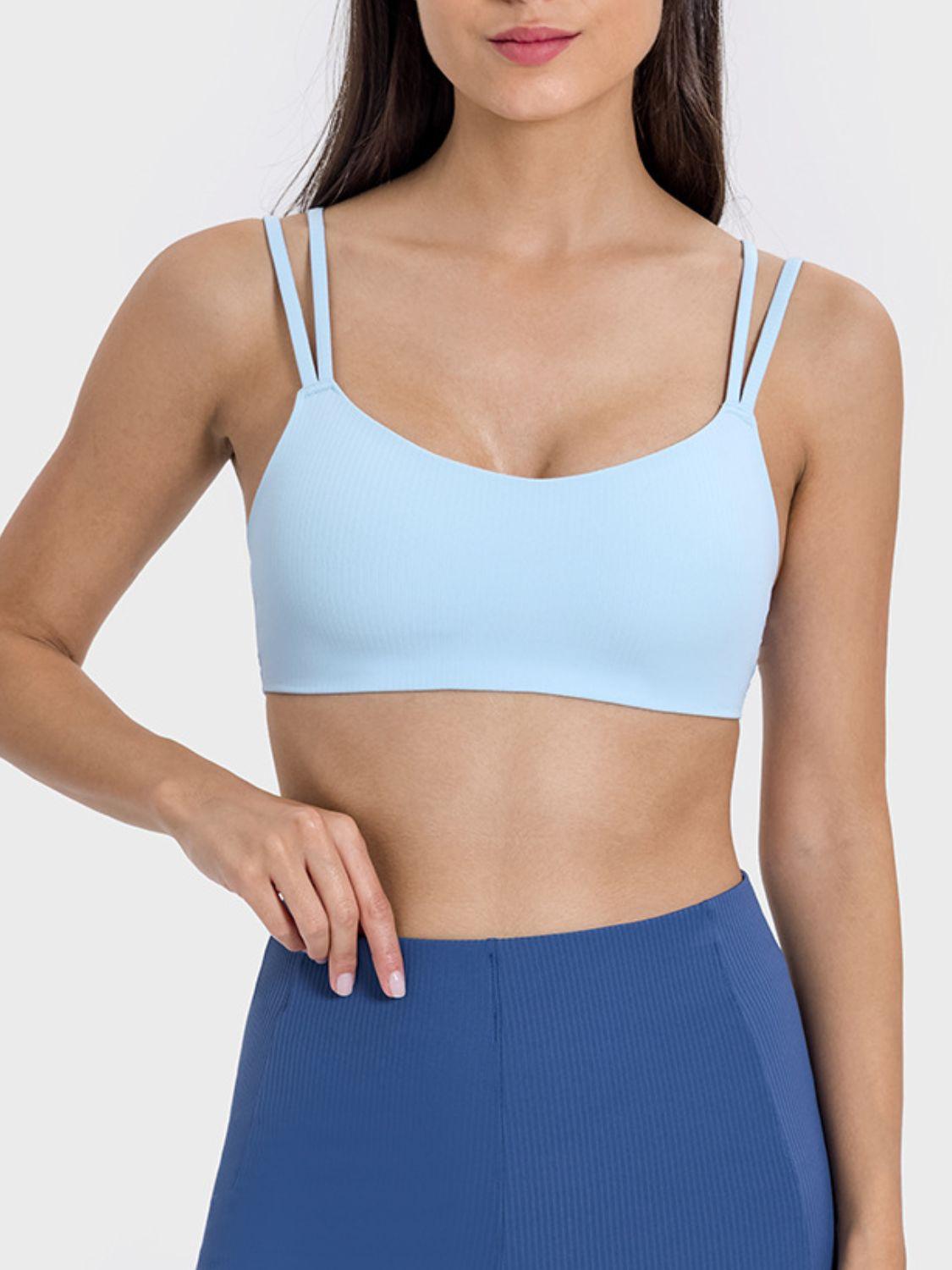 Millennia Scoop Neck Double Strap Active Cami - Clothes For Her Online Store