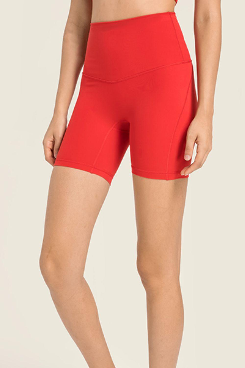 Millennia Seamless High-Rise Wide Waistband Biker Shorts - Clothes For Her Online Store