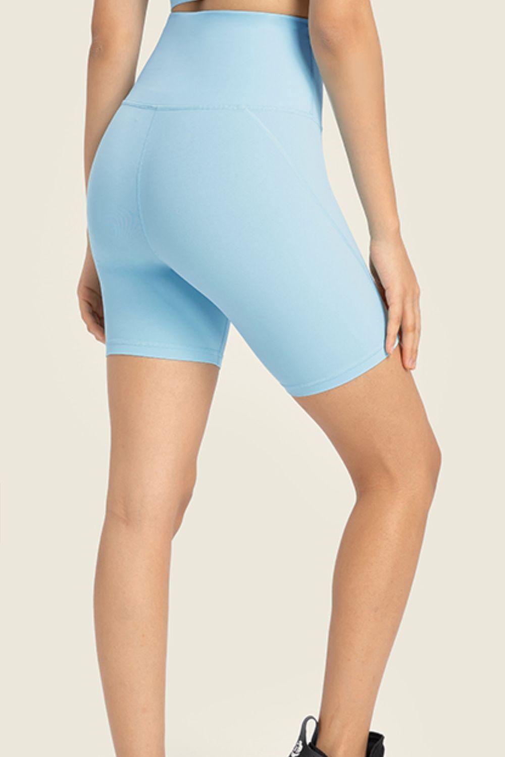 Millennia Seamless High-Rise Wide Waistband Biker Shorts - Clothes For Her Online Store