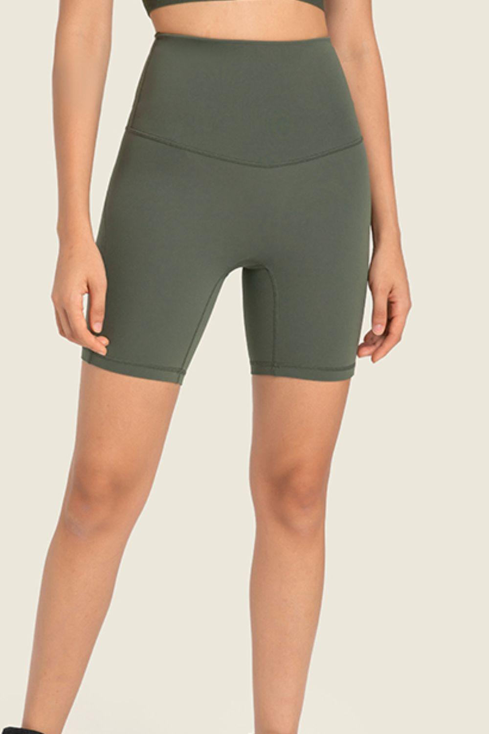 Millennia Seamless High-Rise Wide Waistband Biker Shorts - Clothes For Her Online Store