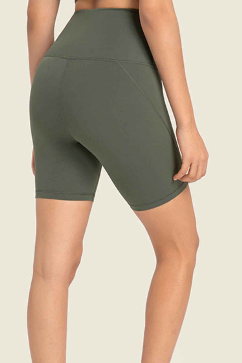 Millennia Seamless High-Rise Wide Waistband Biker Shorts - Clothes For Her Online Store