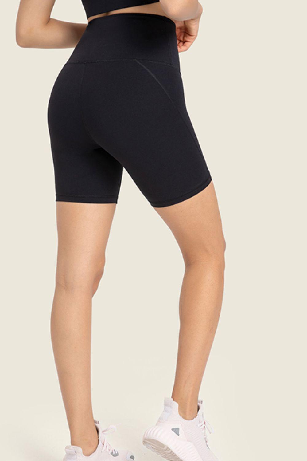 Millennia Seamless High-Rise Wide Waistband Biker Shorts - Clothes For Her Online Store