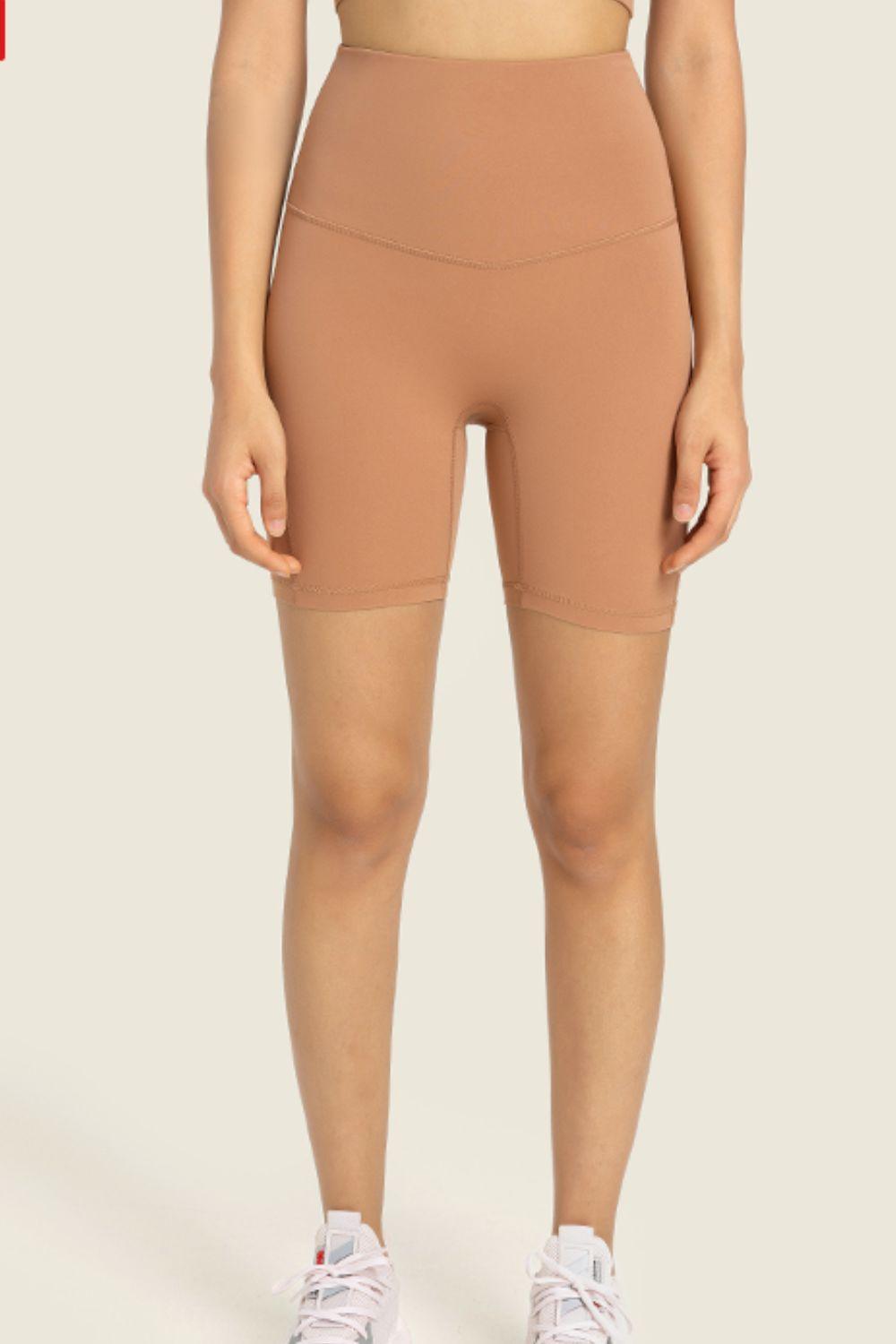 Millennia Seamless High-Rise Wide Waistband Biker Shorts - Clothes For Her Online Store