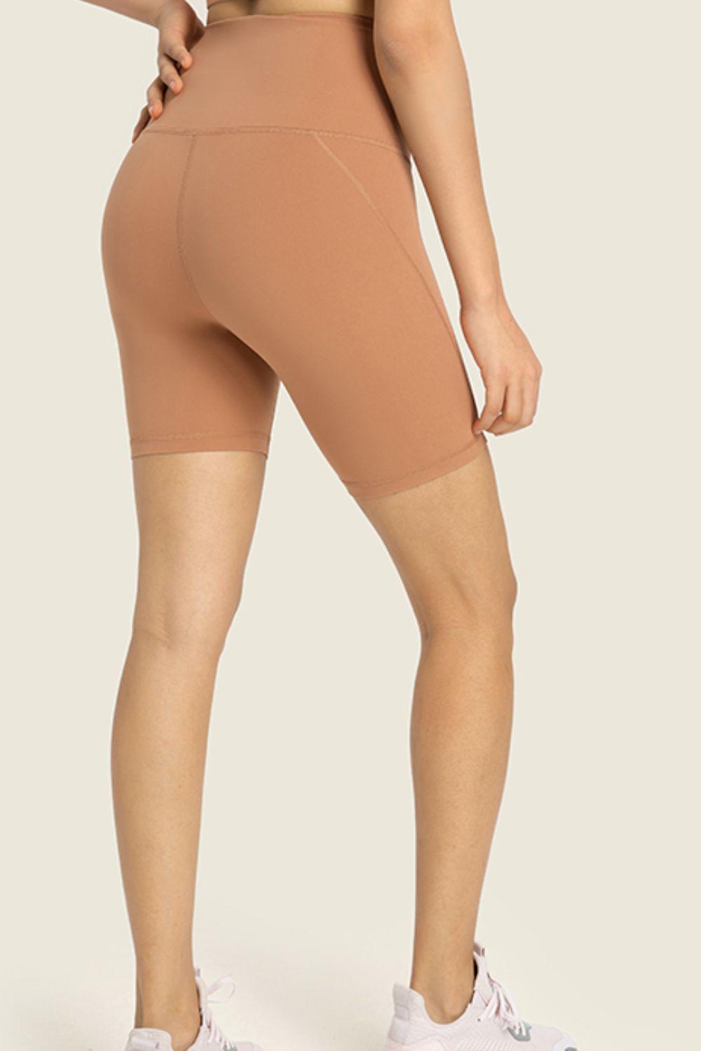 Millennia Seamless High-Rise Wide Waistband Biker Shorts - Clothes For Her Online Store