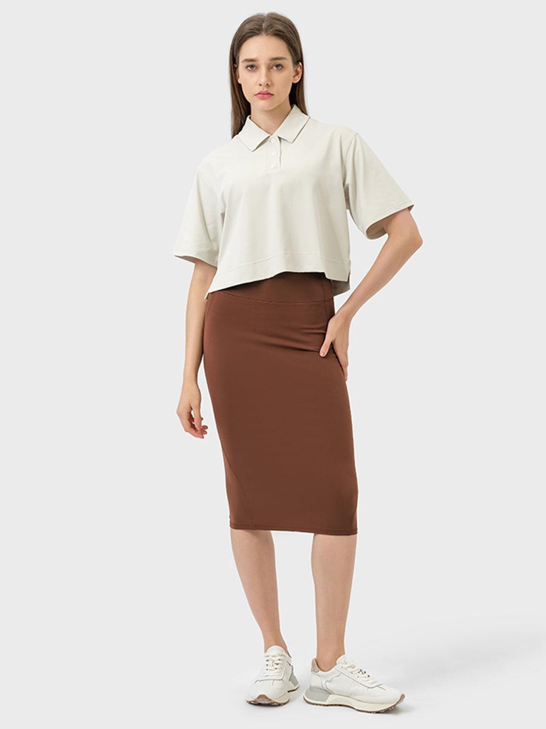 Millennia Slit Wrap Active Skirt - Clothes For Her Online Store