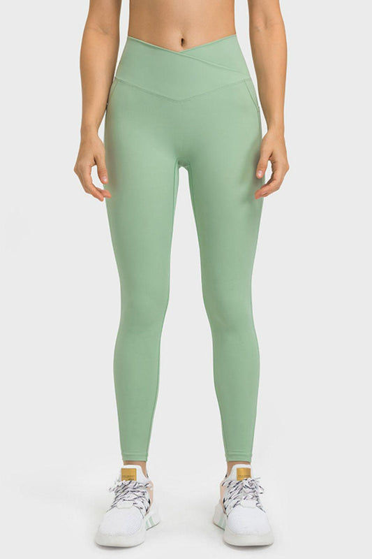 Millennia V-Waist Yoga Leggings with Pockets - Clothes For Her Online Store
