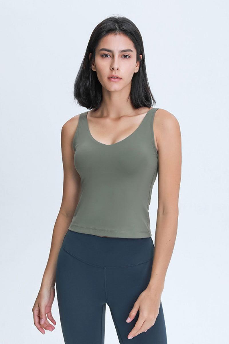 Millennia V Neck Active Tank - Clothes For Her Online Store