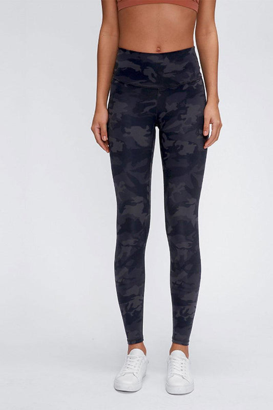 Millennia Wide Seamless Band Waist Sports Leggings - Clothes For Her Online Store