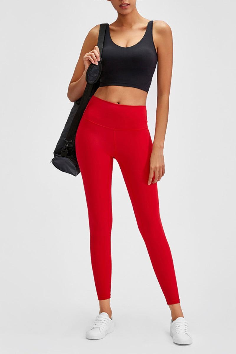 Millennia Wide Seamless Band Waist Sports Leggings - Clothes For Her Online Store