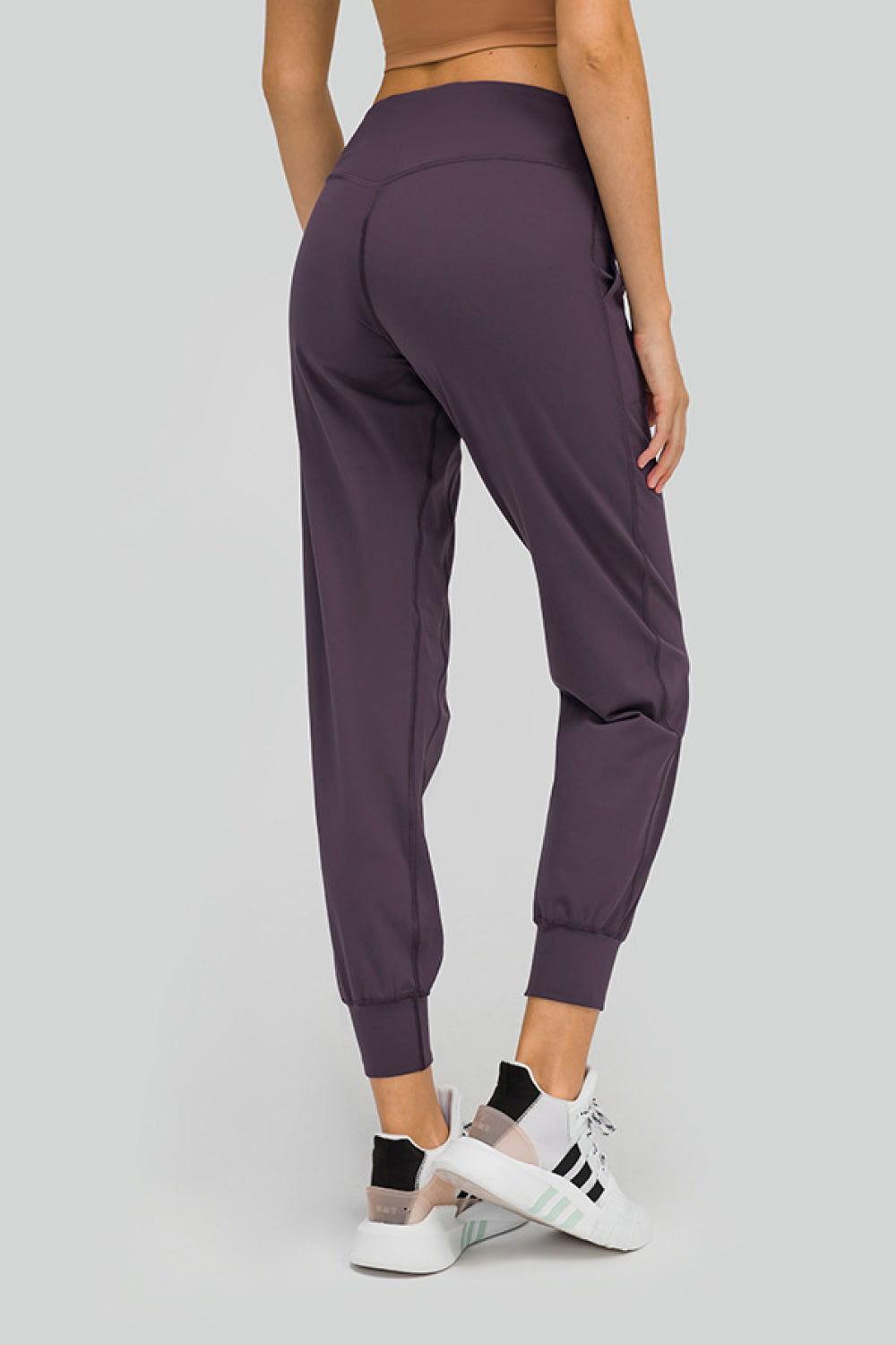 Millennia Wide Waistband Slant Pocket Pants - Clothes For Her Online Store