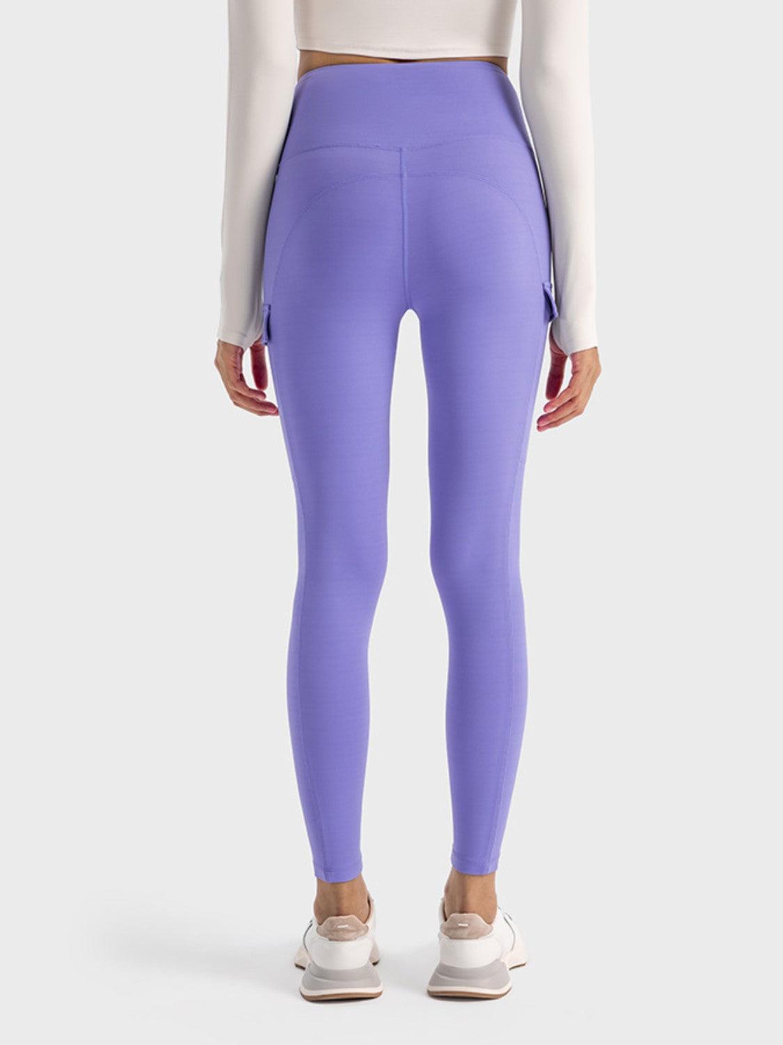Millennia Wide Waistband Sports Leggings - Clothes For Her Online Store