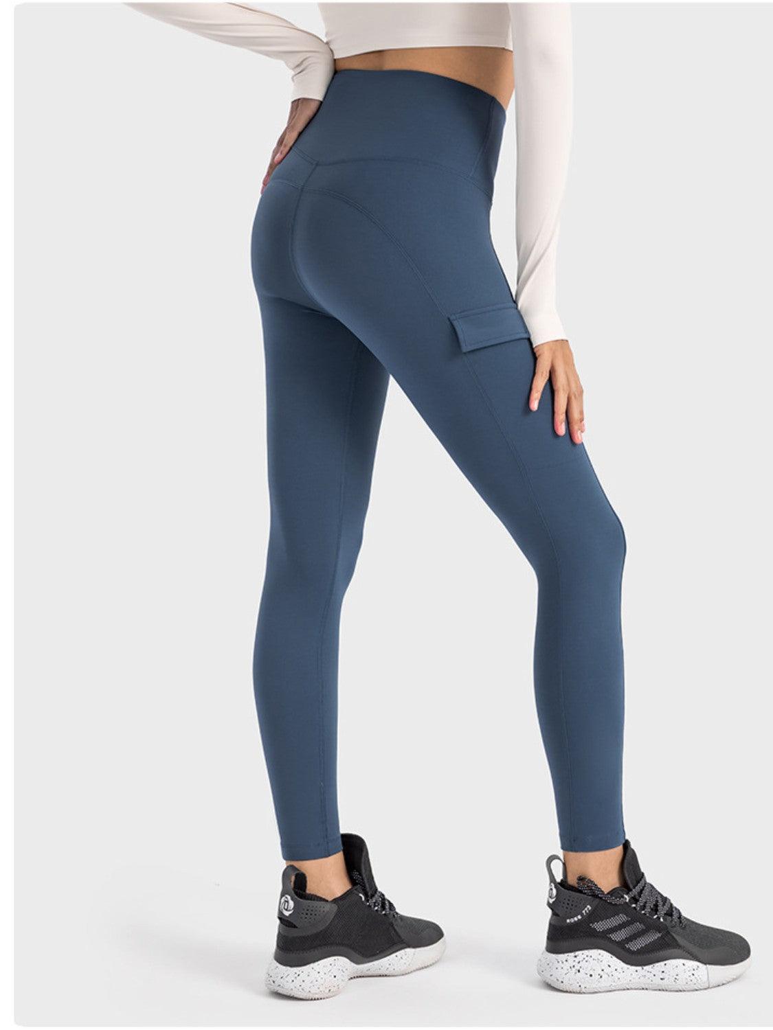 Millennia Wide Waistband Sports Leggings - Clothes For Her Online Store