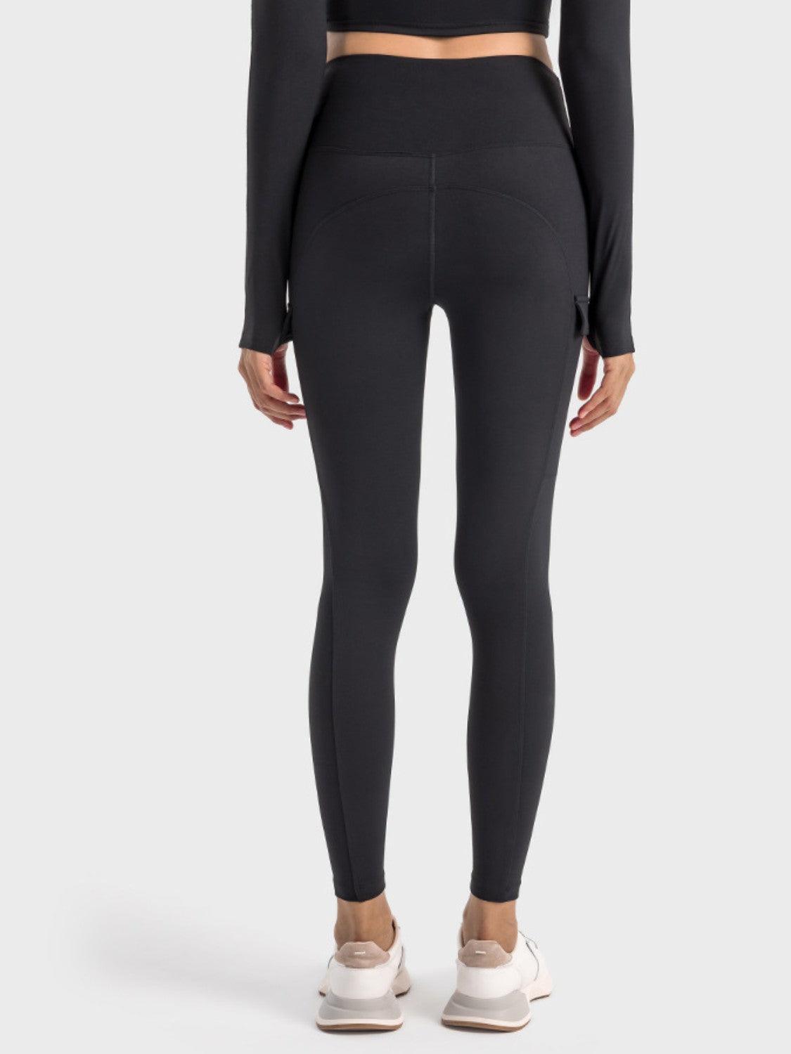 Millennia Wide Waistband Sports Leggings - Clothes For Her Online Store