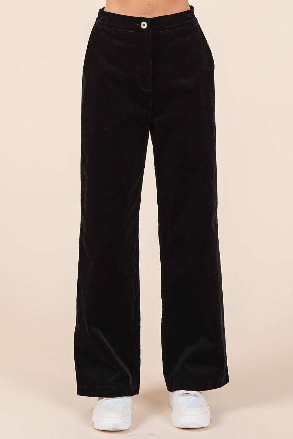 Mittoshop Corduroy Back Elastic Waist Pants - Clothes For Her Online Store
