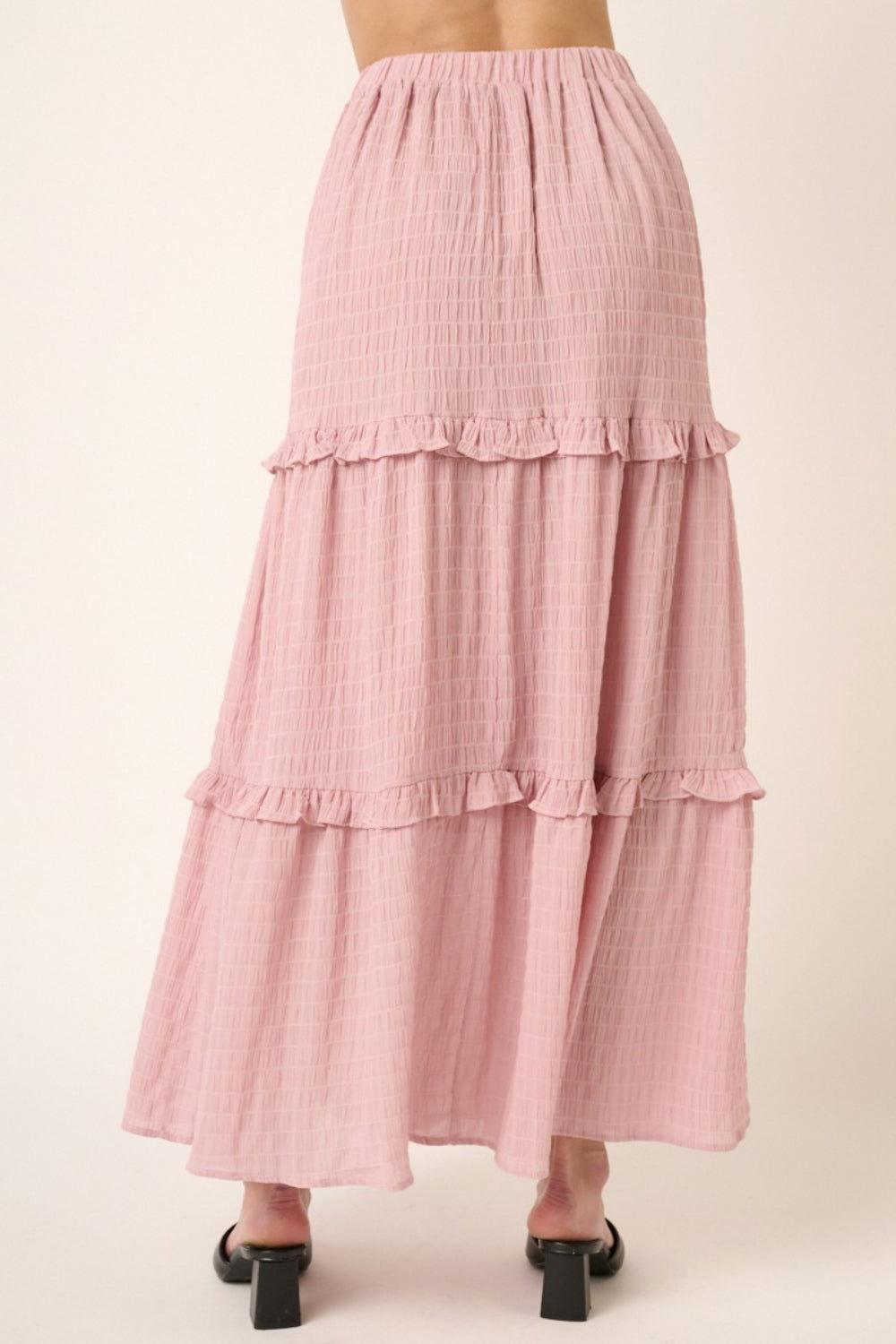 Mittoshop Drawstring High Waist Frill Skirt - Clothes For Her Online Store