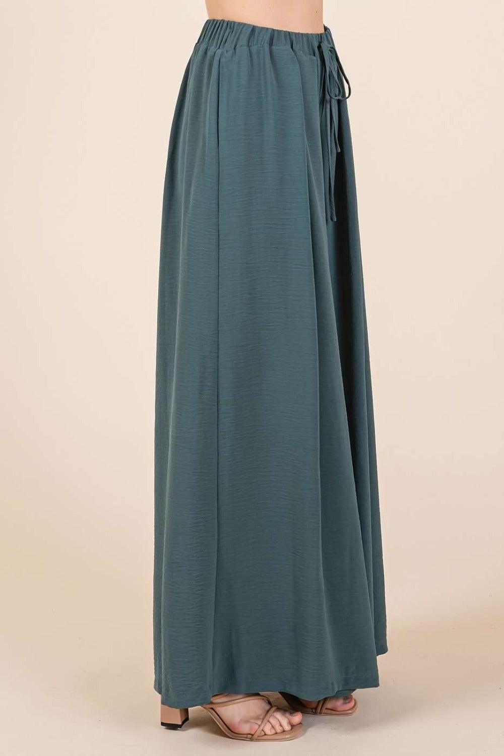 Mittoshop Pleated Wide Leg Pants - Clothes For Her Online Store