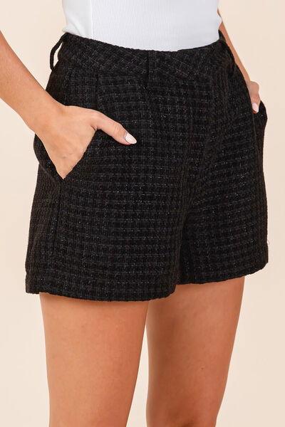 Mittoshop Tweed Classic Shorts with Side Pockets - Clothes For Her Online Store