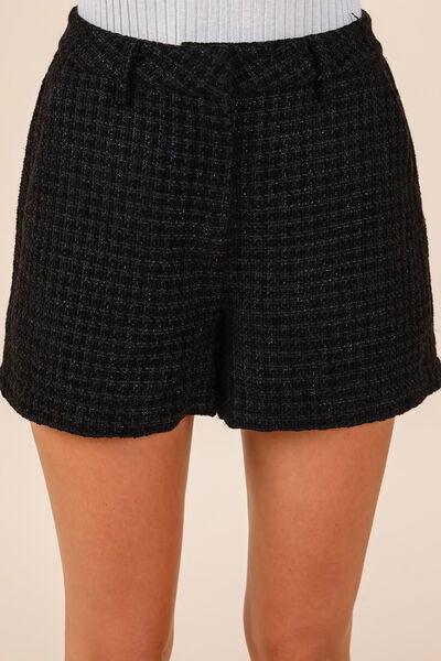 Mittoshop Tweed Classic Shorts with Side Pockets - Clothes For Her Online Store