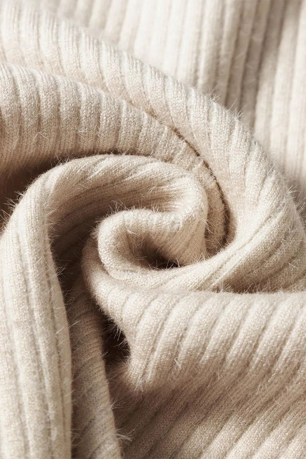 Mock Neck Long Sleeve Sweater - Clothes For Her Online Store