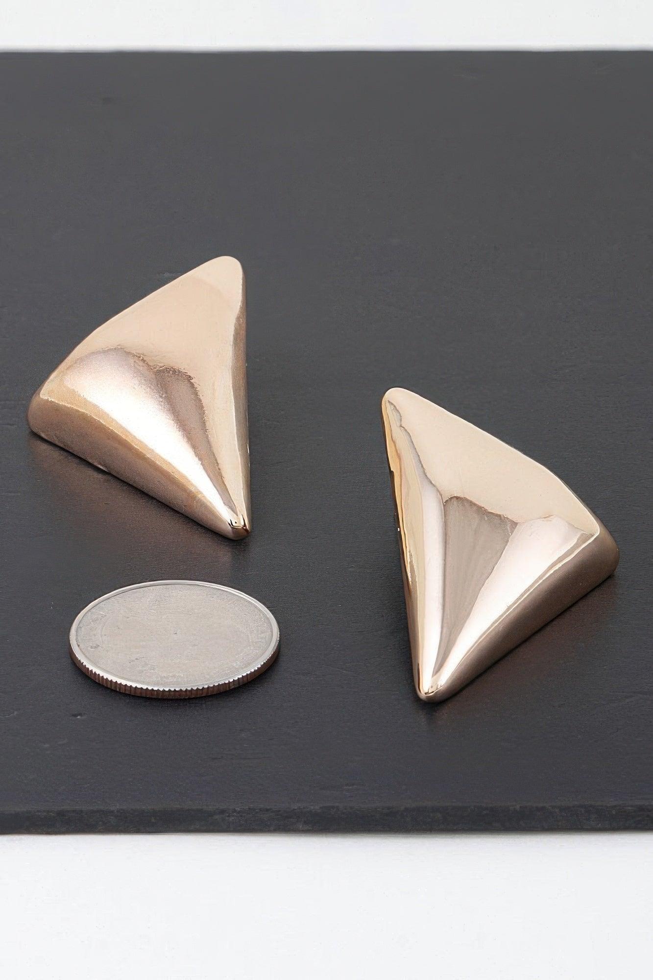 Modern Triangular Stud Earrings - Clothes For Her Online Store