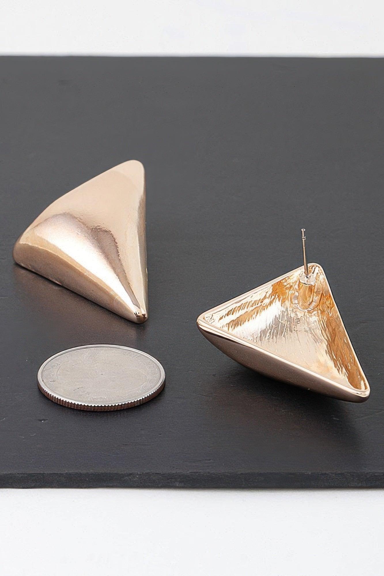 Modern Triangular Stud Earrings - Clothes For Her Online Store