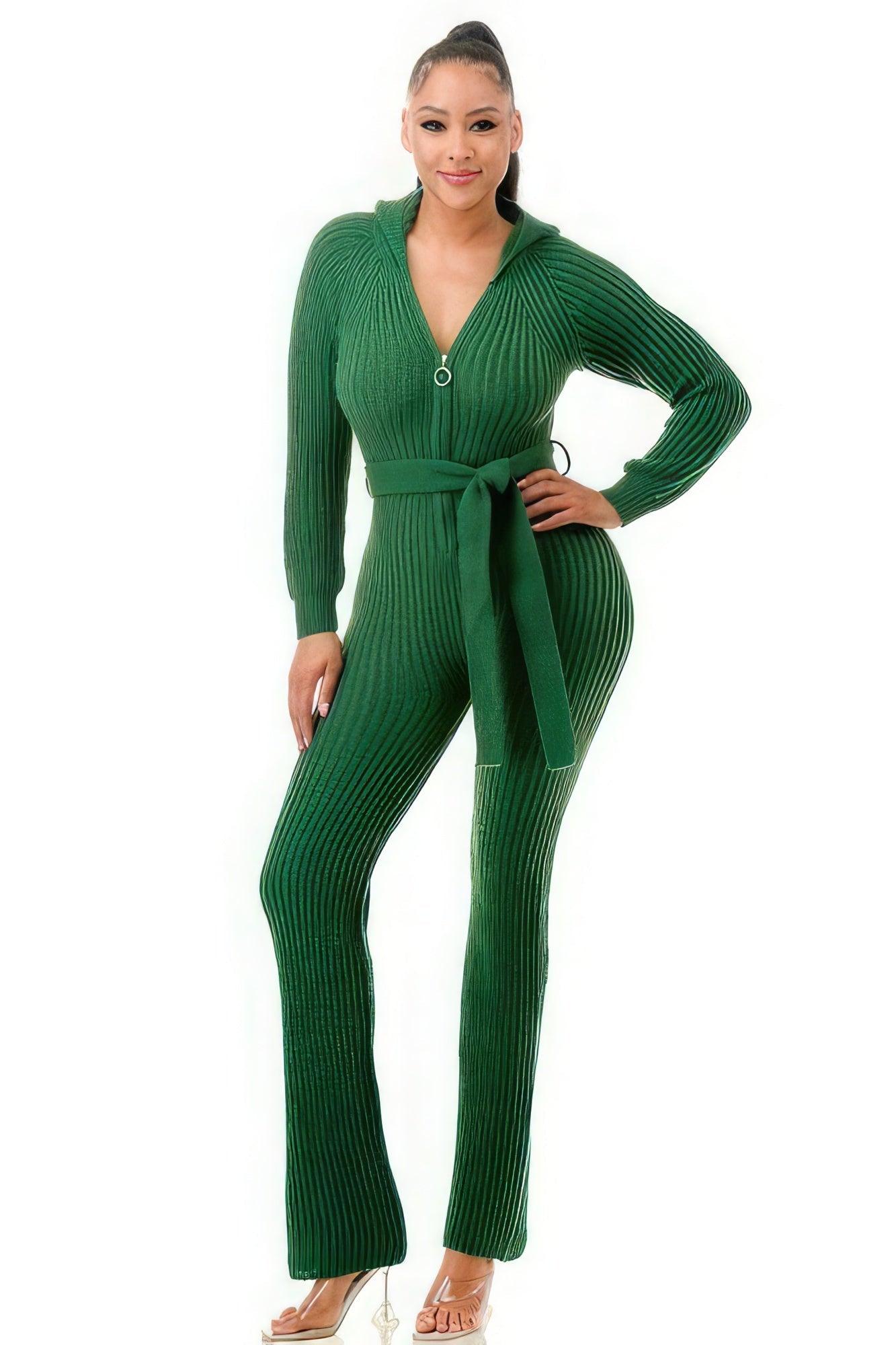 Monroe Hooded Jumpsuit - Clothes For Her Online Store