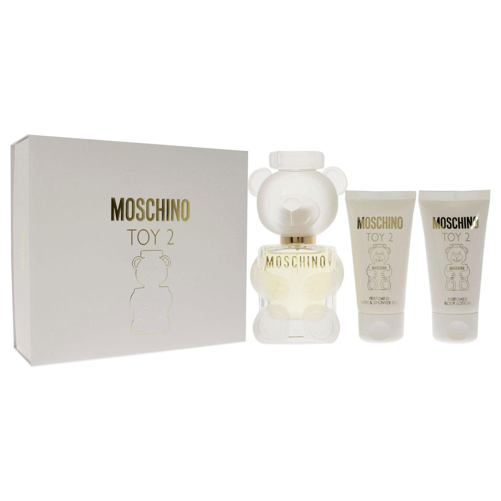 Moschino Toy 2 by Moschino for Women - 3 Pc Gift Set 1.7oz EDP Spray, 1.7oz Bath and Shower Gel, 1.7oz Body Lotion - Clothes For Her Online Store