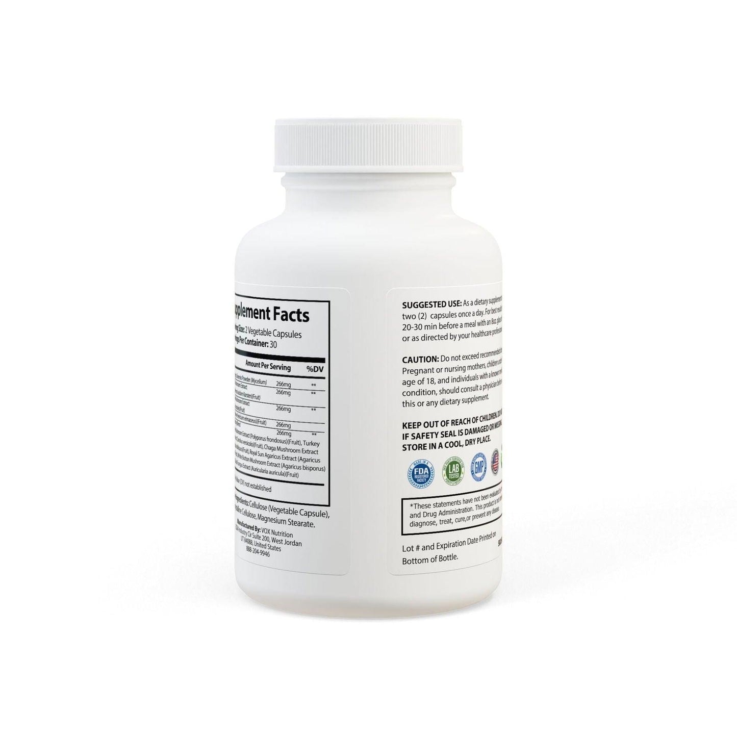 Mushroom Blend Supplement (60 Capsules) - Clothes For Her Online Store