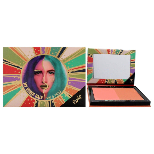 My Other Half Duo Shade Face Palette - Yin and Yang by Rude Cosmetics for Women - 0.4 oz Makeup - Clothes For Her Online Store