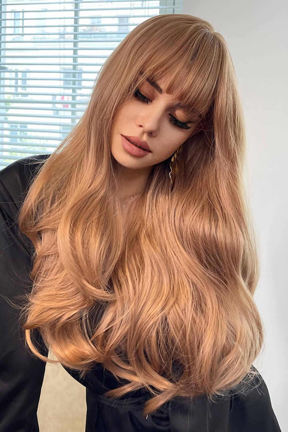 Natural Wave Full Machine Synthetic Wigs 26" - Clothes For Her Online Store