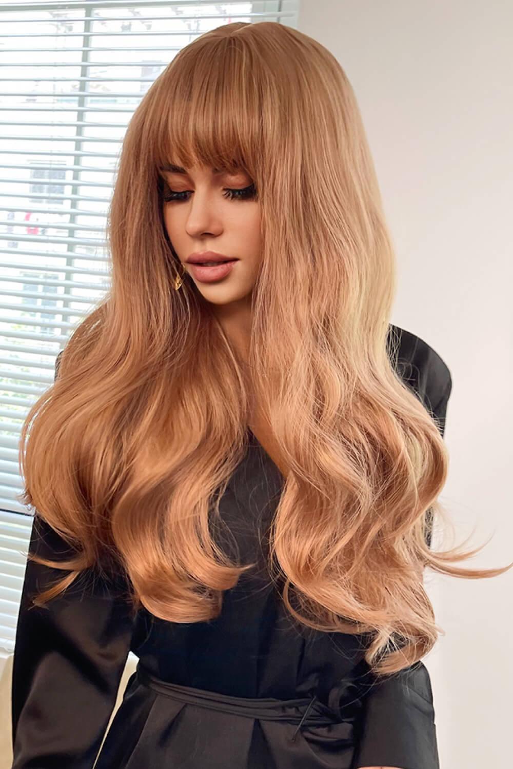 Natural Wave Full Machine Synthetic Wigs 26" - Clothes For Her Online Store