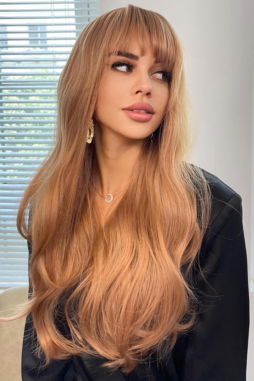 Natural Wave Full Machine Synthetic Wigs 26" - Clothes For Her Online Store