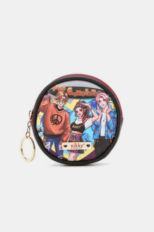 Nicole Lee USA Keychain Round Coin Purse - Clothes For Her Online Store