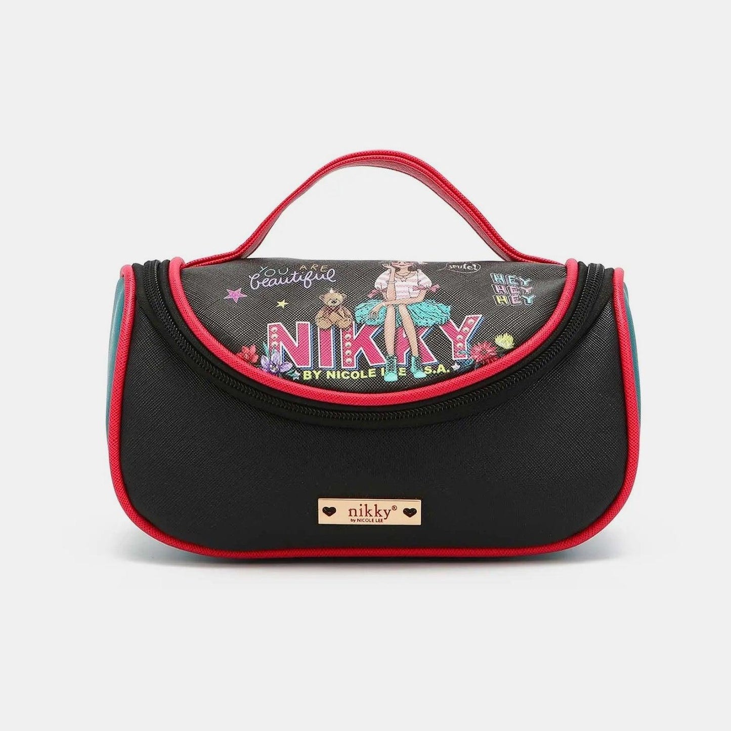 Nicole Lee USA Nikky Contrast Makeup Bag - Clothes For Her Online Store