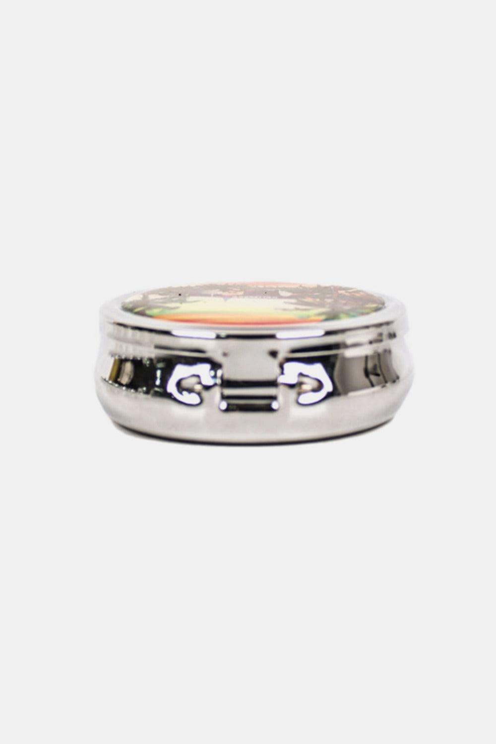 Nicole Lee USA Print Metallic Circular Small Pill Case - Clothes For Her Online Store