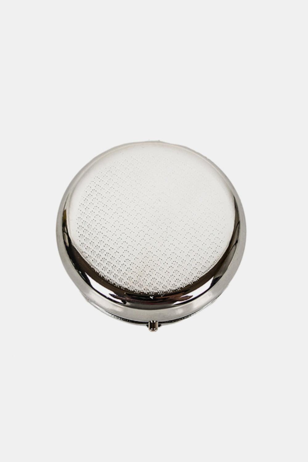 Nicole Lee USA Print Metallic Circular Small Pill Case - Clothes For Her Online Store