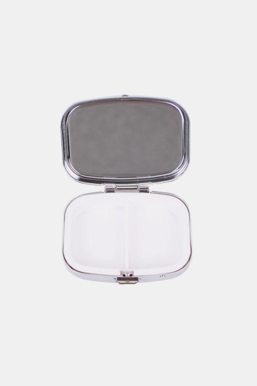 Nicole Lee USA Print Metallic Rectangular Pill Case - Clothes For Her Online Store