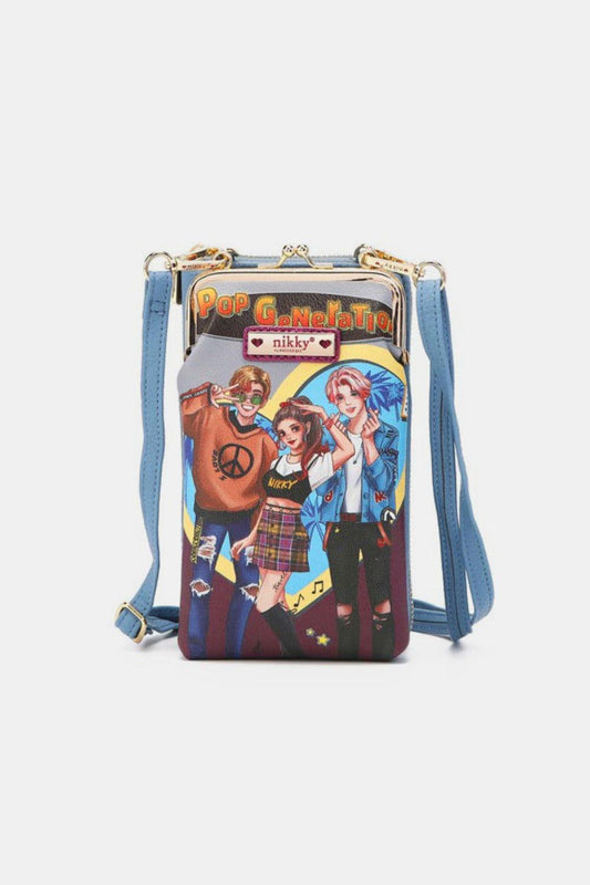 Nicole Lee USA Printed Crossbody Wallet - Clothes For Her Online Store