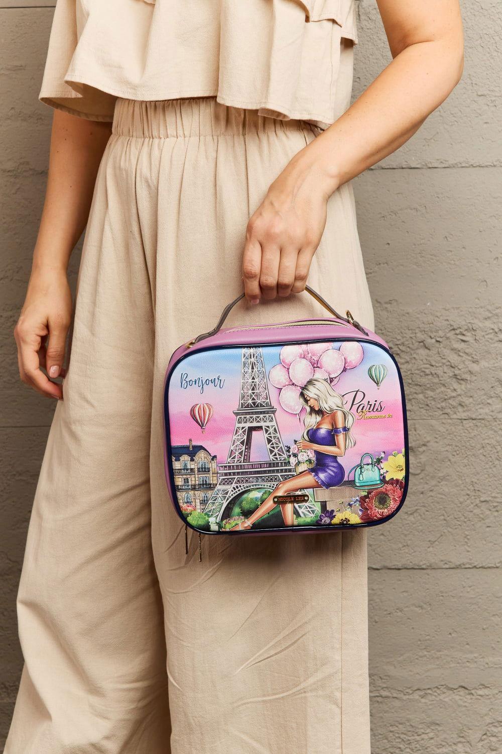 Nicole Lee USA Printed Handbag with Three Pouches - Clothes For Her Online Store