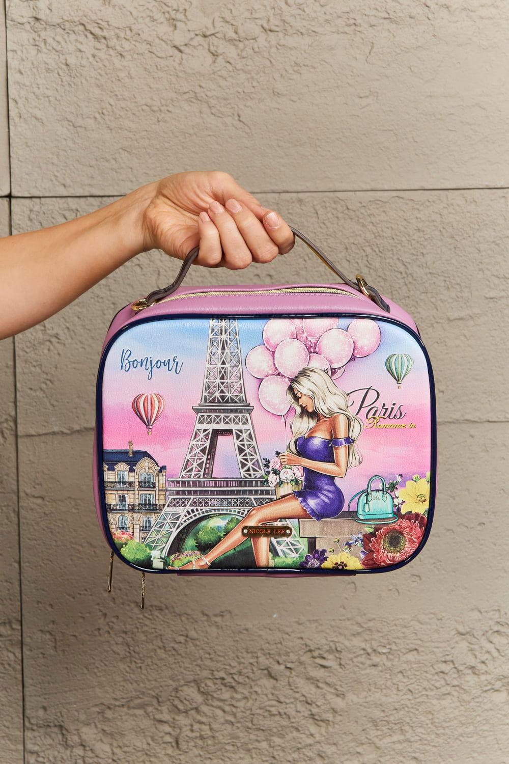 Nicole Lee USA Printed Handbag with Three Pouches - Clothes For Her Online Store