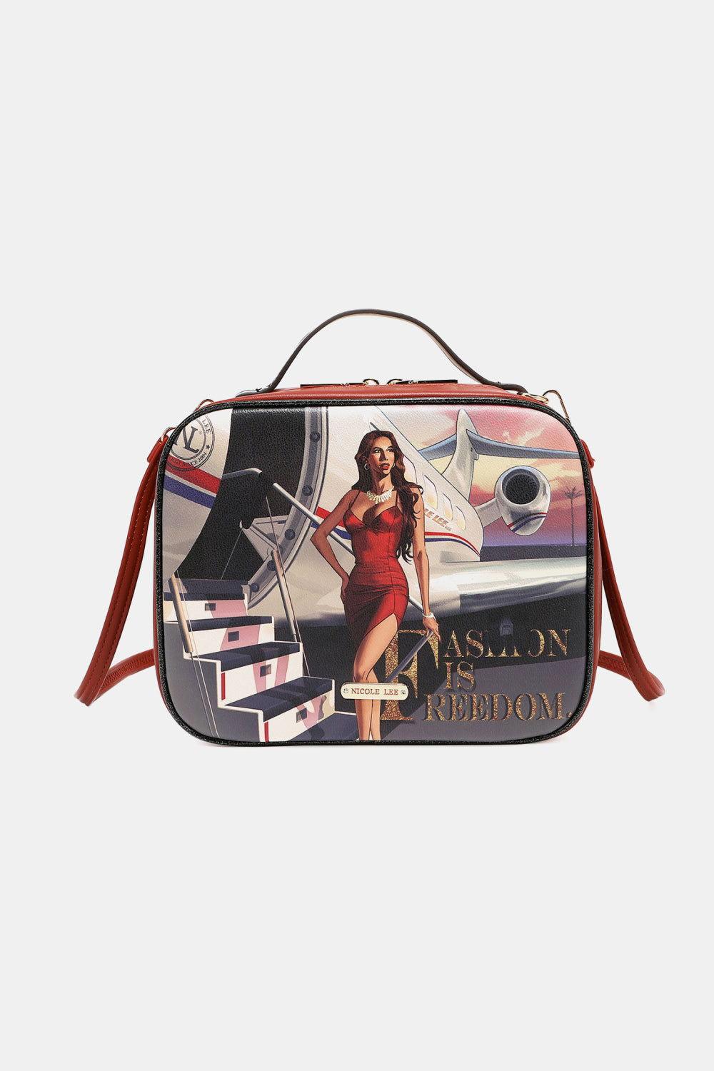 Nicole Lee USA Printed Handbag with Three Pouches - Clothes For Her Online Store