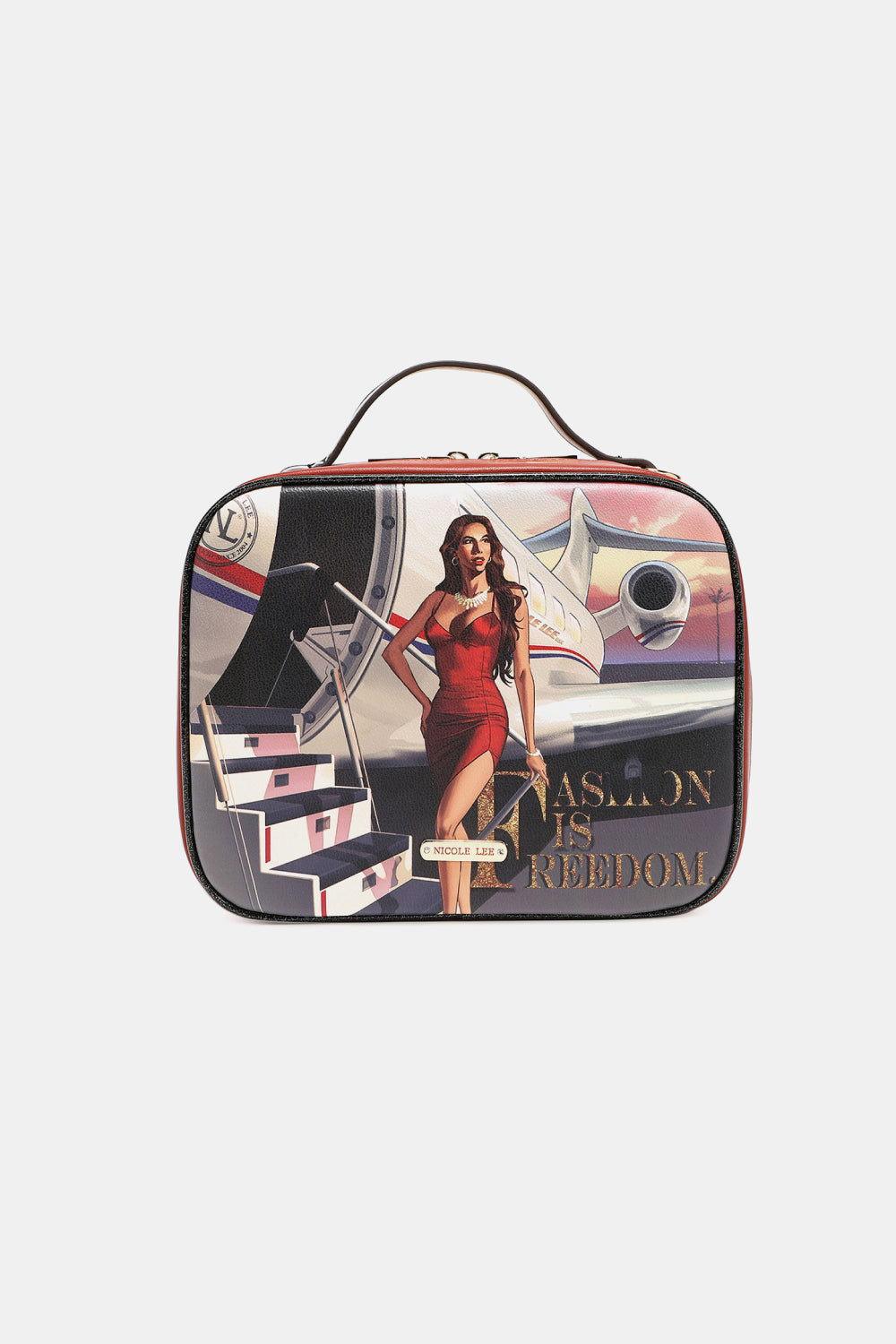 Nicole Lee USA Printed Handbag with Three Pouches - Clothes For Her Online Store