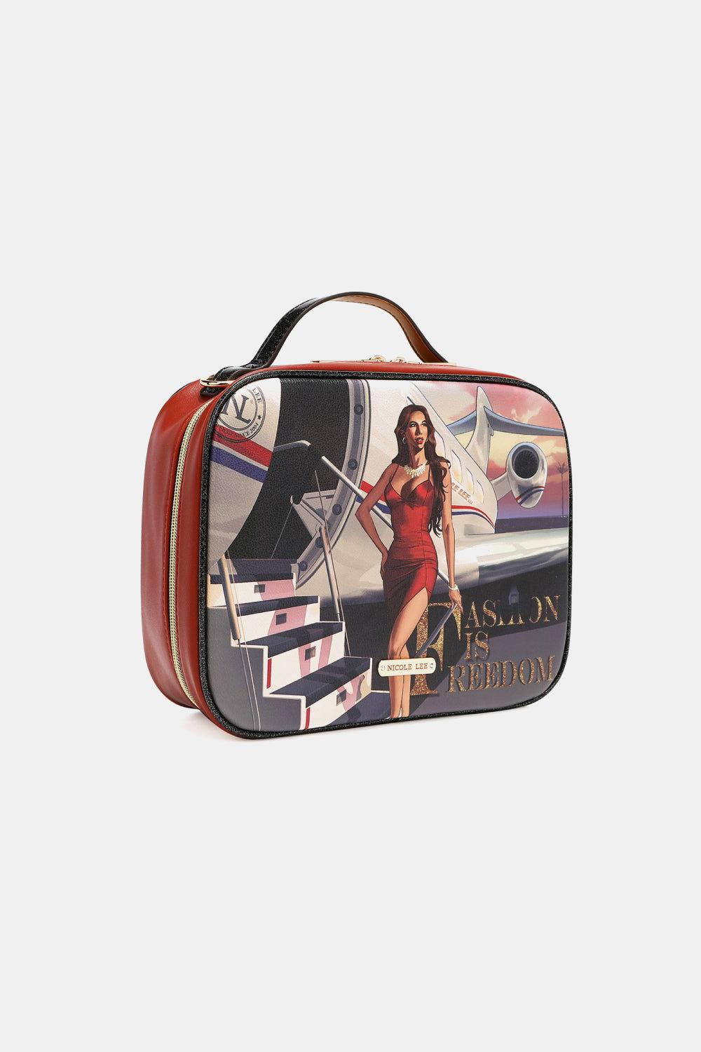 Nicole Lee USA Printed Handbag with Three Pouches - Clothes For Her Online Store
