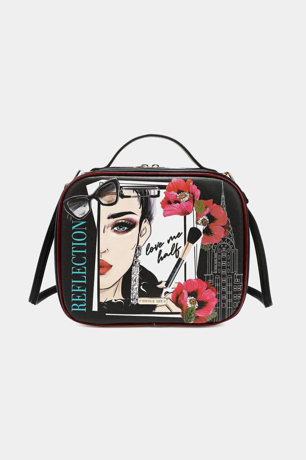 Nicole Lee USA Printed Handbag with Three Pouches - Clothes For Her Online Store