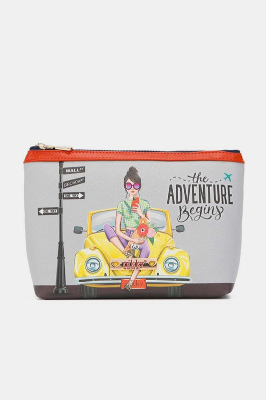 Nicole Lee USA Printed Large Cosmetic Pouch - Clothes For Her Online Store
