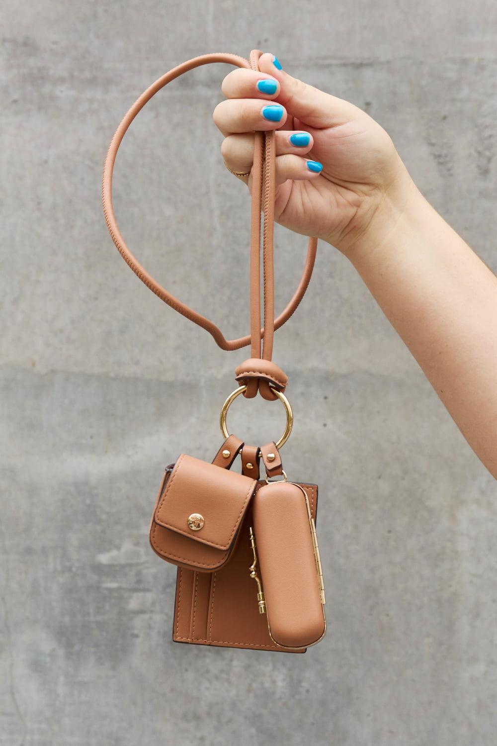 Nicole Lee USA Vegan Leather 3-Piece Lanyard Set - Clothes For Her Online Store