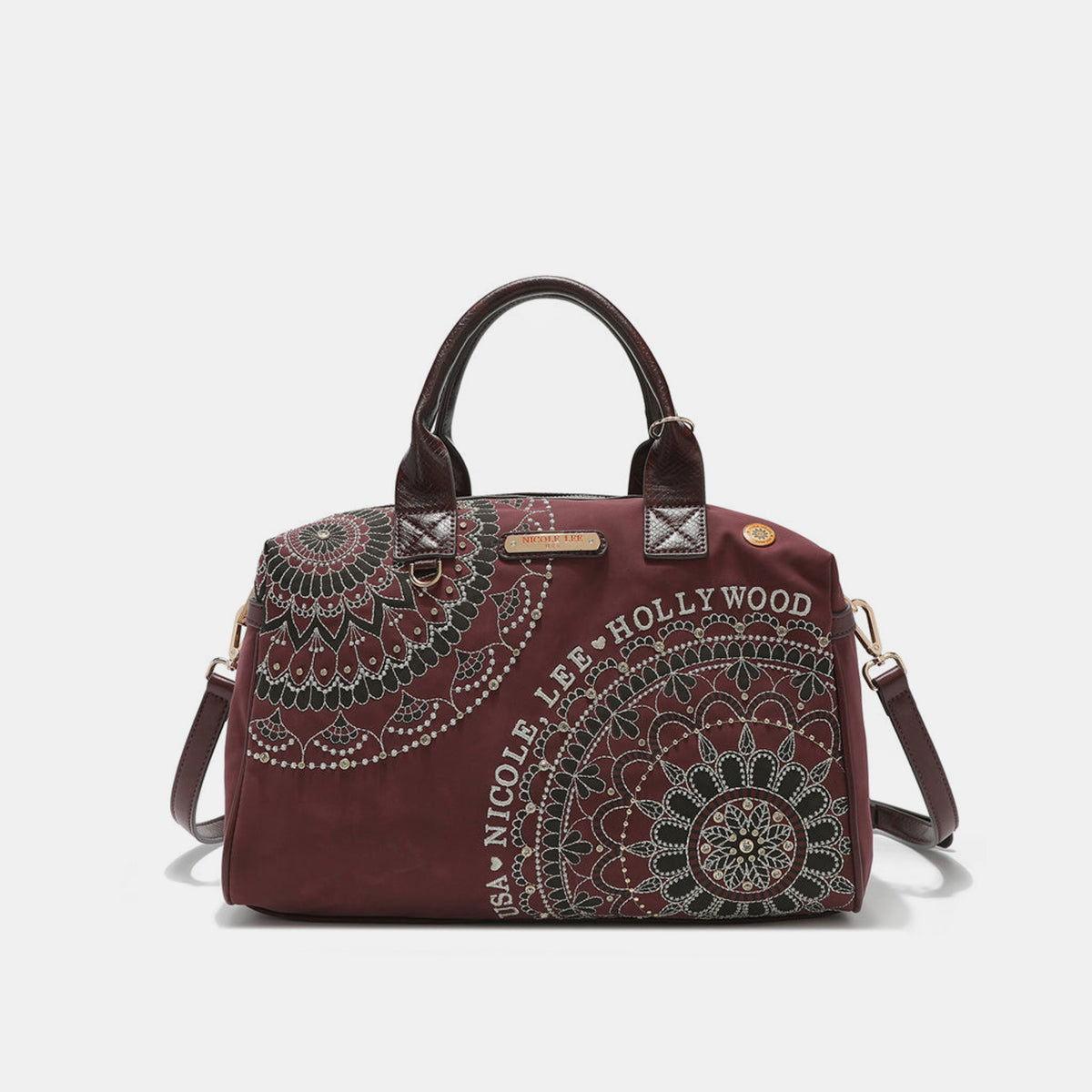 Nicole Lee USA rhinestone Decor Boston Bag - Clothes For Her Online Store